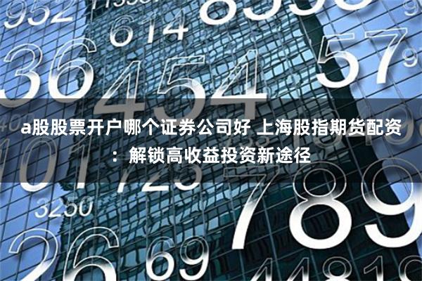 a股股票开户哪个证券公司好 上海股指期货配资：解锁高收益投资新途径